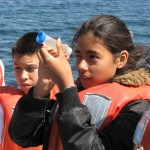 Students of the O’Neil Sea Odyssey program learn navigation basics. Photo courtesy of and © O’Neil Sea Odyssey.