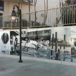 The permanent mural honoring Jack O’Neill and Santa Cruz surf history. Photo © Mobile Ranger.