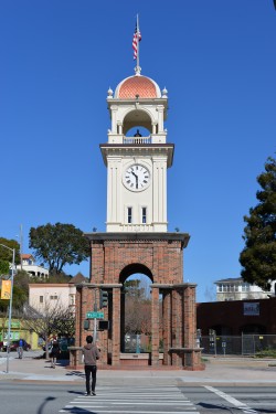 The town clock in 2015.