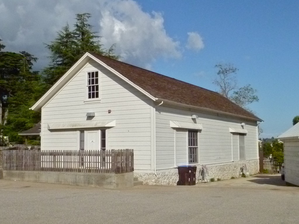 The Granary is made of wood, but with a limerock foundation.  Photo courtesy of the Friends of Cowell Lime Works Historic District.