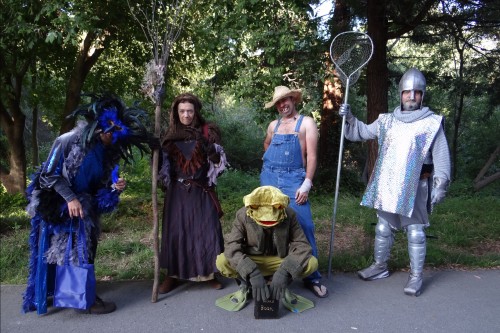 Lively characters will give clues to the River Quest scavenger hunt, during the Ebb & Flow event June 6th. Photo © Ron Holman.