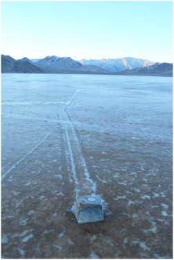 A rock with a GPS unit inside a cavity bored into its top. Photo from Norris R, Norris J, Lorenz R, Ray J, Jackson B (2014).