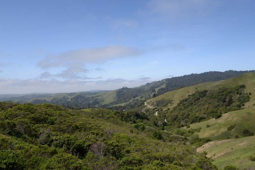 The view to the west from the Windy Hill area.