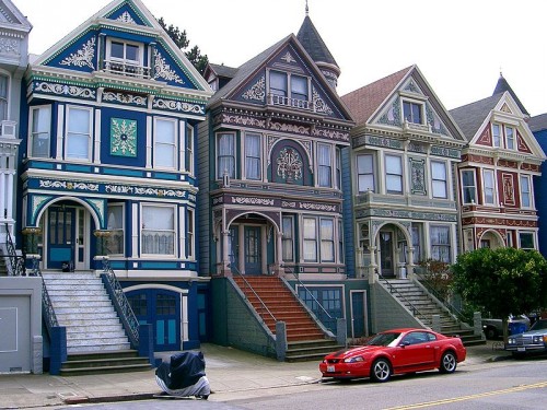 Example of the Victorian period homes in Haight-Ashbury neighborhood. Photo Urban.