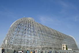 Moffett Field’s Hangar One Goes from Navy’s Dirigibles to Google’s Robots