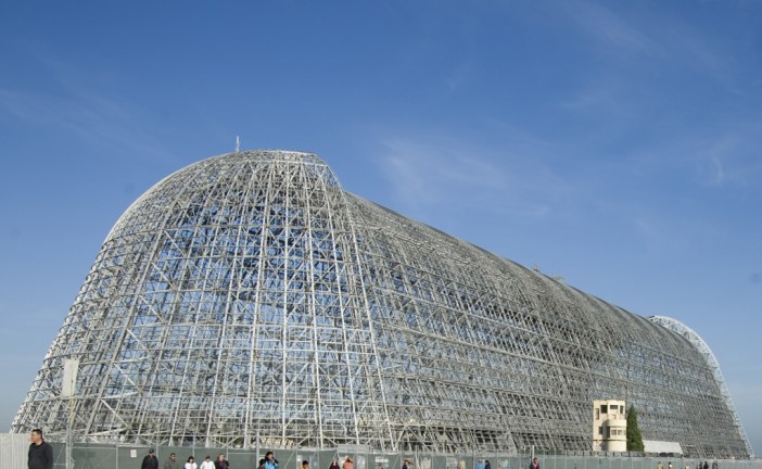 Moffett Field’s Hangar One Goes from Navy’s Dirigibles to Google’s Robots
