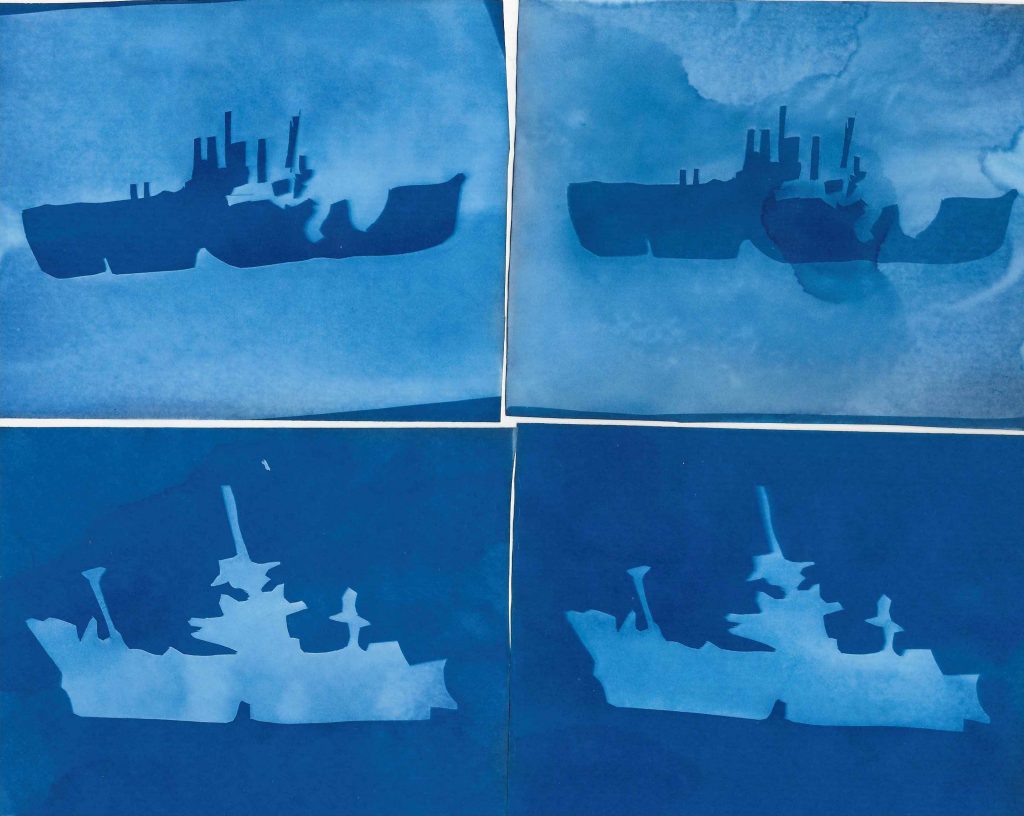 Depiction of the S.S. Palo Alto by a UCSC art student.