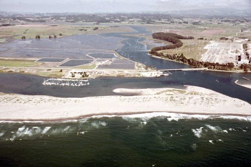 Elkhorn Slough in 1979 with the expanded harbor. Photo: © Kenneth and Gabrielle Adelman, California Coastal Records Project .http://www.Californiacoastline.org