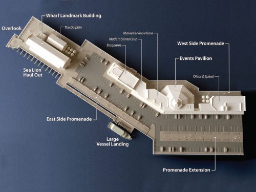 View of the south end of the Santa Cruz Wharf as envisioned by a Master Plan Concept Graphic in 2013. Source: City of Santa Cruz
